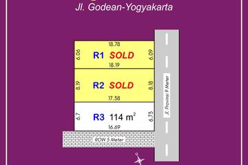 Jual Tanah Murah Cocok Usaha Ruko, Cafe, Villa maupun Rumah di Godean Sleman, Luas 114 m2, SHM