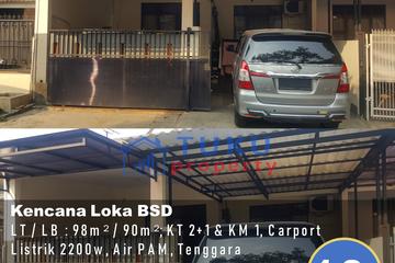 DIjual Rumah BSD Kencana Loka Sektor 12.4 Samping Gate Security - 2+1 Kamar Tidur