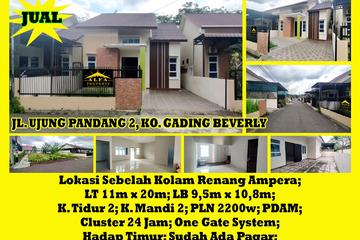 Alfa Property - Dijual Rumah di Komplek Gading Beverly Kota Pontianak - 2 Kamar Tidur, LT 220m2, LB 103m2