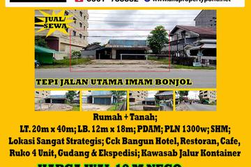 Alfa Property - Disewakan/Dijual Tanah di Jalan Imam Bonjol Pontianak - Luas Tanah 800 m2