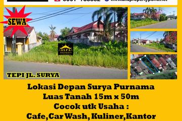 Alfa Property - Disewakan Tanah di Tepi Jalan Surya Kota Pontianak - Luas Tanah 750 m2