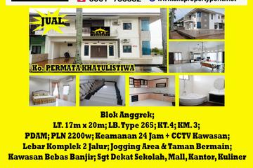 Alfa Property - Dijual Rumah 2 Lantai di Komplek Permata Khatulistiwa Kota Pontianak - 4 Kamar Tidur | LT 340m2 | LB 265m2