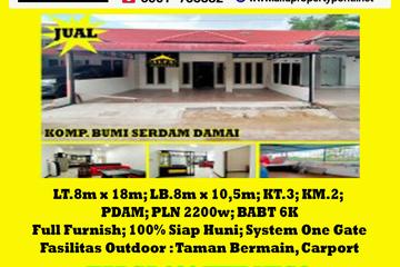 Alfa Property - Dijual Rumah di Komplek Bumi Serdam Damai Kota Pontianak - 3 Kamar Tidur, LT 144m2, LB 86m2