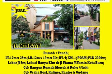 Alfa Property - Dijual Rumah di Jalan Nirbaya Pontianak - 2 Lantai, 4 Kamar Tidur