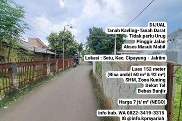 Jual Tanah Kavling SHM dekat Tol Setu Cipayung Jakarta Timur - Dekat Tol, Bebas Banjir
