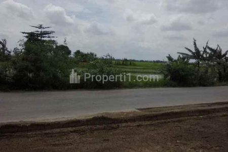 Dijual Tanah untuk Bangun Cluster dan Ruang Usaha Pinggir Jalan Raya Tambelang Bekasi