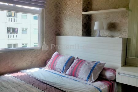 Dijual Apartemen Green Pramuka City Tower Orchird di Atas Mall - 2 Kamar Full Furnished, Lantai Rendah