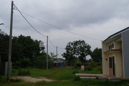 Dijual Tanah Cluster Siap Bangun dekat Stasiun Bojonggede Bogor - Bonus Rumah Contoh