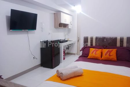 Sewa Apartemen Tokyo Riverside PIK 2 Tower Akihabara Lantai Tinggi Tipe Studio Fully Furnished