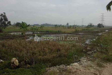 Dijual Tanah untuk Usaha dan Gudang di Pinggir Jalan Tambelang, dekat Tol Gabus Tambun Utara Bekasi