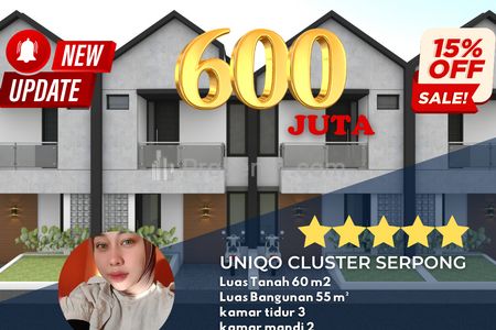 Dijual Hunian Nyaman dan Aman di Uniqo Cluster Serpong