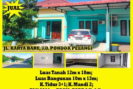 Dijual Rumah Pondok Pelangi Kota Pontianak - Alfa Property