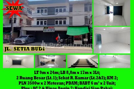 Disewakan Ruko 3 Lantai di Jl. Setia Budi Kota Pontianak - Alfa Property