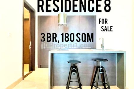 Apartemen Residence 8 Dijual, 3BR, 180sqm, Furnished, Direct Owner Yani Lim 08174969303