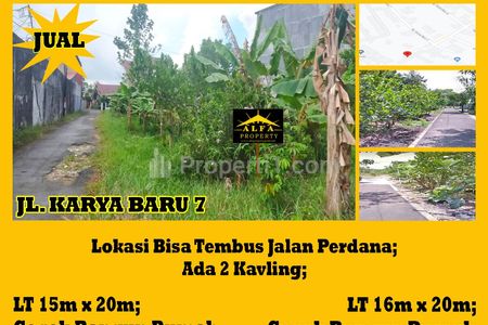 Alfa Property Dijual Tanah Jalan Karya Baru 7 Kota Pontianak