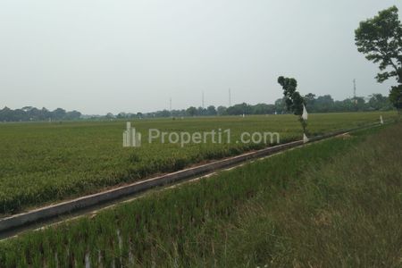 Dijual Tanah untuk Usaha atau Gudang di Pinggir Jalan Syeh Quro Majalaya Karawang