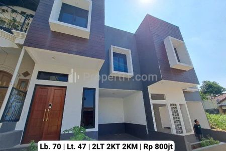 Rumah Dijual Ready Stock 2 Lantai 800 Jutaan di Cijantung Pasar Rebo Jakarta Timur