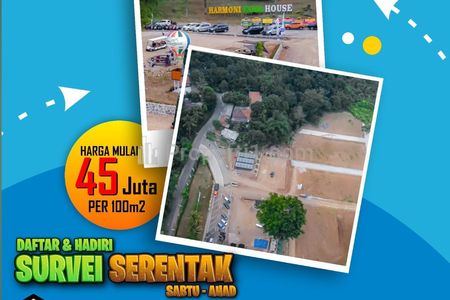 Dijual Termurah Tanah Kavling Kawasan Wisata Buah Anggur Strategis dekat Jalan Transyogi Bogor Timur