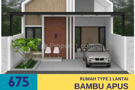 Dijual Rumah 1 Lantai 600 Jutaan di Bambu Apus Jakarta Timur