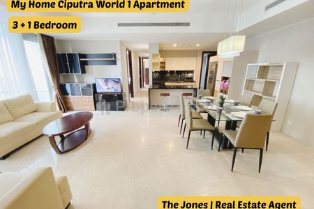 Jual Apartemen My Home Ciputra World 1 Jakarta - 3+1 Bedroom Full Furnished, dekat Mall Ambasador dan Lotte Shopping Avenue - Kode 081