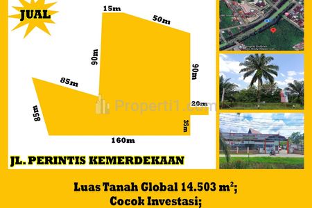 Tanah Dijual di Jalan Perintis Kemerdekaan Kota Pontianak - Alfa Property