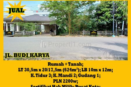 Alfa Property - Jual Tanah di Jalan Budi Karya Pontianak - Luas 624 m2 SHM