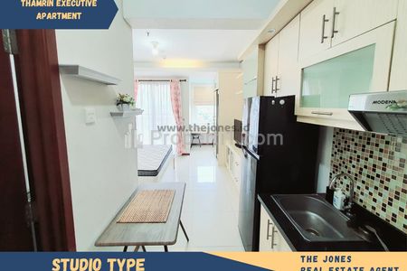 Dijual Apartemen Thamrin Executive - Studio Full Furnished, dekat Grand Indonesia dan Plaza Indonesia - Kode 0111