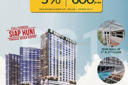 Jual Apartemen Pacific Garden Campus Town Alam Sutera Type Studio