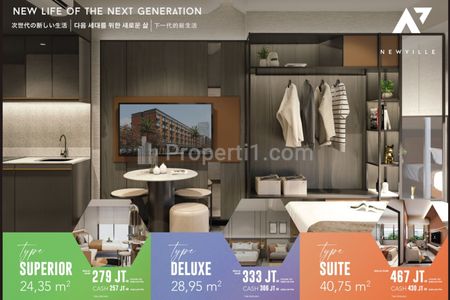 For Sale Lowrise Apartment at Lippo Cikarang Only IDR 279 Mio