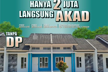 Dipasarkan Perumahan DP 0% Harga Jual 400 Jutaan di Sasak Panjang Tajurhalang Bogor