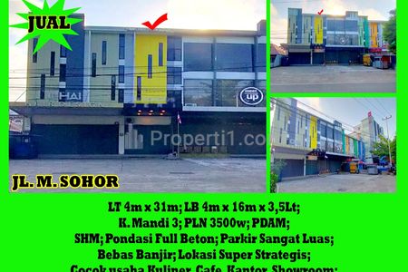 Dijual Ruko di Jalan M Sohor Kota Pontianak - 3.5 Lantai SHM