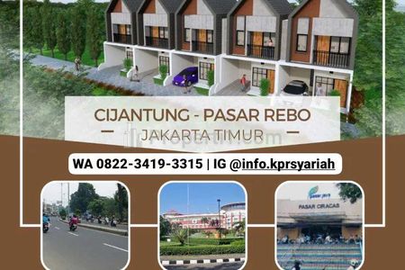 Jual Rumah 2 Lantai dalam Mini Cluster di Cijantung Pasar Rebo Jakarta Timur, dekat GOR Ciracas
