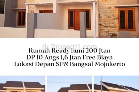 Dijual Rumah Murah Flower Bangsal Regency KPR DP 10Juta Angsuran 1Jutaan SHM dekat Kampus UNIM Mojokerto