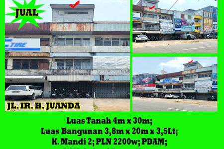 Dijual Ruko IR H Juanda Kota Pontianak