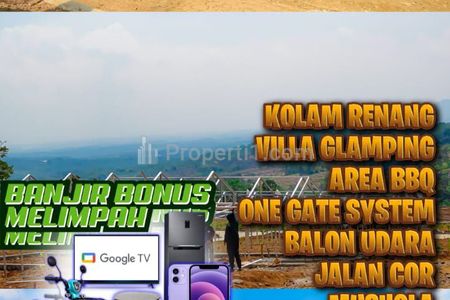 Dijual Tanah Kavling Wisata Kebun Anggur dekat Jalur Puncak 2 Bogor