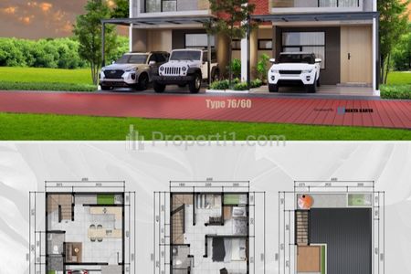 Jual Rumah Murah 2,5 Lantai + Roothop di Bintaro - The View Bintaro