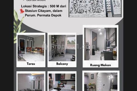 Dijual Cepat Rumah 2 Lantai 3 Kamar Siap Huni di Perumahan Permata Depok