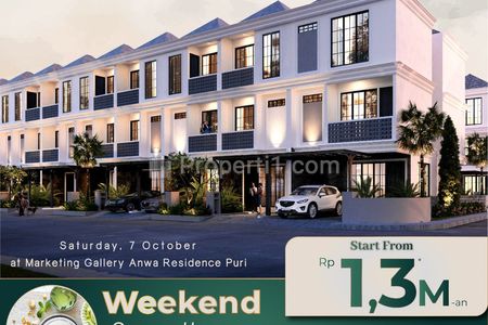 Rumah Dijual di Perumahan Anwa Residence Cluster Victoria, Meruya Selatan, Jakarta Barat