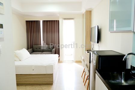 For Rent / Sewa Apartemen Menteng Park Cikini Tower Sapphire - Studio Full Furnished, dekat Taman Ismail Marzuki - Kode 0238