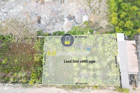 Dijual Tanah Luas 880 m2 di Pusat Kota Denpasar - Jl. Pura Demak, Denpasar, Bali
