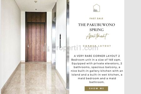 Fast Sale Pakubuwono Spring Apartment, 2BR 148sqm, CORNER Layout, Harga TERMURAH! Also Avail Other Units / Combined for Sale!