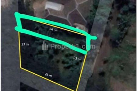 Tampak atas berikut sisa tanah 