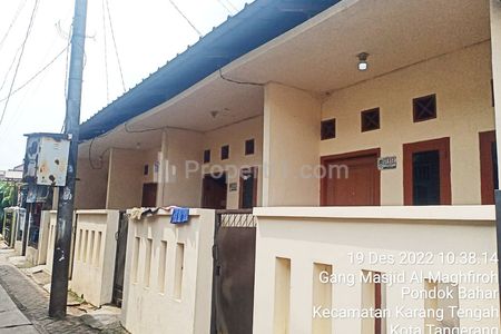 Dijual Rumah Kontrakan 4 Unit di Pondok Bahar Karang Tengah Tangerang, dekat RS Mandaya Royal Hospital Puri, SAMSAT Ciledug, Hari Hari Ciledug