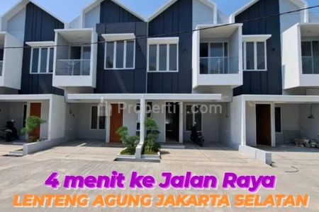 Dijual Rumah Inden 4 Menit Raya Lenteng Agung Jakarta Selatan