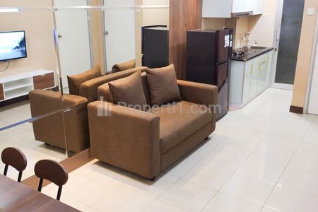 Sewa Apartemen Green Bay Pluit Tower Flamboyan Type 2 BR 42 m2 Full Furnished