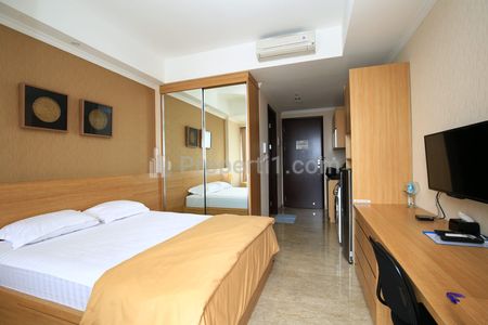 For Rent Apartment Menteng Park in Cikini Central Jakarta - Studio Full Furnished, Diamond Tower