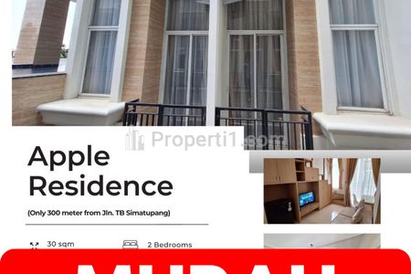Disewakan 2 Unit Connecting Apartemen Apple 1 Condovilla Jati Padang Jakarta Selatan - 2 BR Full Furnished