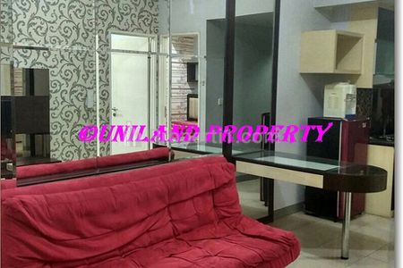 Disewakan Tahunan / Bulanan Apartemen Seasons City Tipe 2 BR 48 m2 Full Furnished - Kawasan Strategis Dekat Keluar Masuk Tol, Grogol Jakarta Barat
