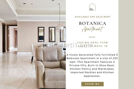 Fast Sale Botanica Apartment 3BR 225sqm POOL VIEW & HIGH FLOOR, RARE UNIT! Also Avail 2/2+1/3+1/Townhouse/Combined Units for Sale! IN HOUSE MARKETING!