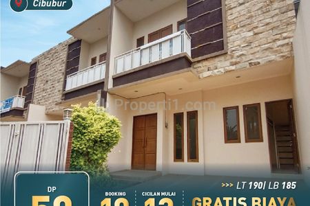 Dijual Rumah Mewah 2 Lantai Cukup Rp 50 juta ALL IN dekat Pintu Tol Cibubur